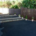tarmaced hardstanding and steps of residential property