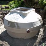 conder ASP sewage treatment tank being installed